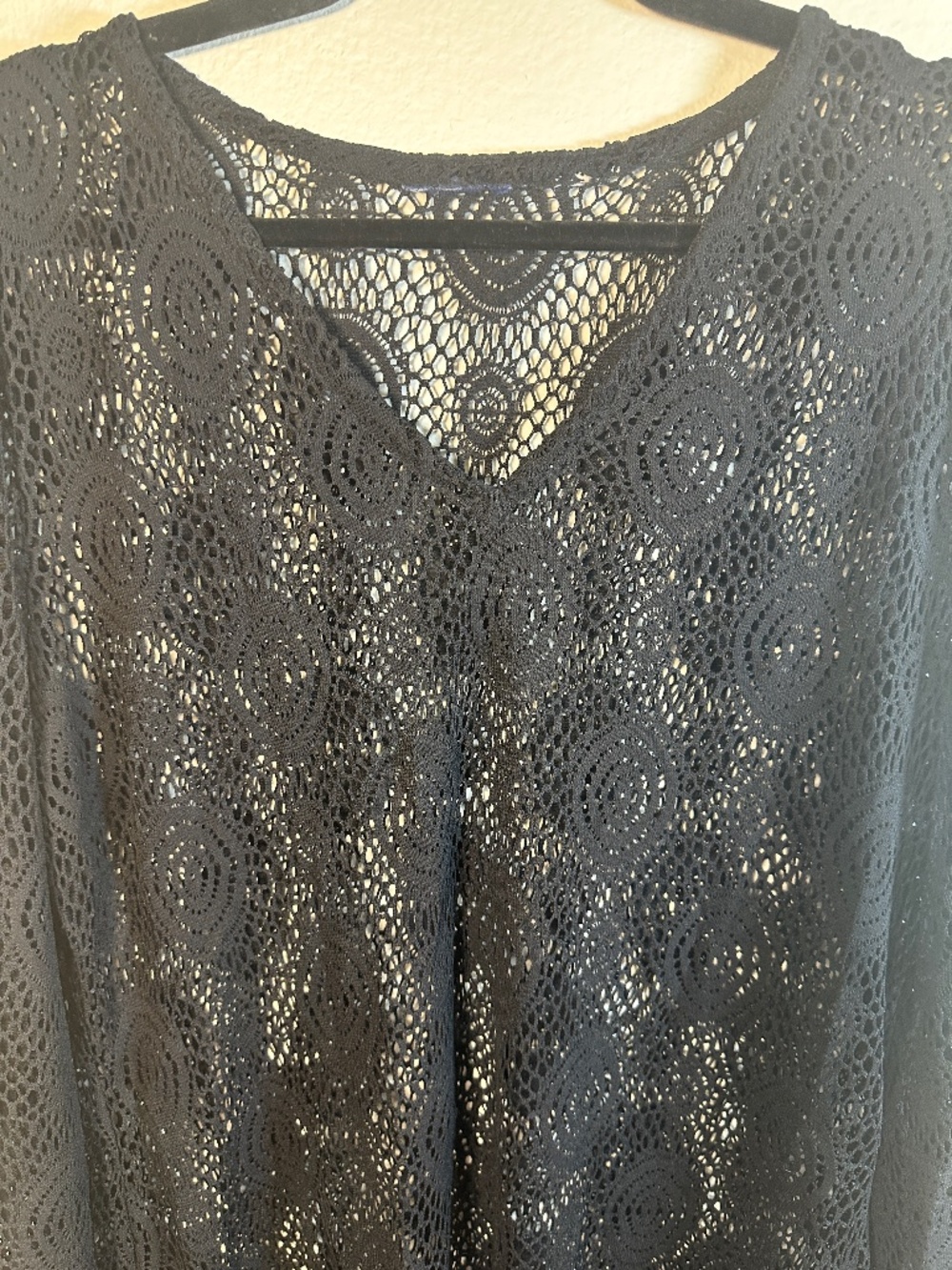Black Lace Swimsuit Cover-up